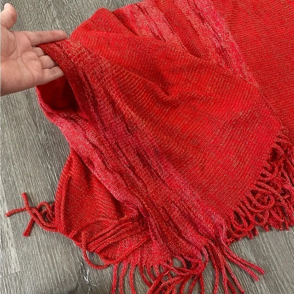 RIAH FASHION shawl poncho cardigan women’s one size fits all with fringe trim - Picture 8 of 8